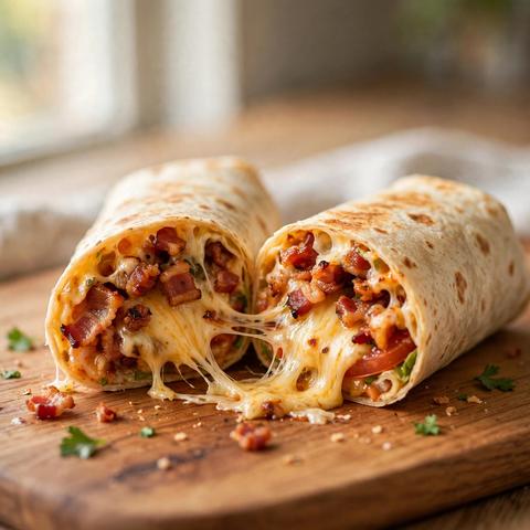 Tortilla Cheese & Bacon